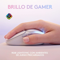 Logitech G705 Gaming Ratón Inalámbrico 6 Botones Sensor Óptico 8200 DPI LIGHTSPEED Bluetooth Iluminación RGB LIGHTSYNC Blanco Logitech G705 Gaming Ratón Inalámbrico 6 Botones Sensor Óptico 8200 DPI LIGHTSPEED Bluetooth Iluminación RGB LIGHTSYNC Blanco