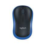 Logitech M185 Azul | Ratón Inalámbrico Ambidiestro Sensor Óptico 1000 DPI Conectividad 2.4GHz Windows macOS