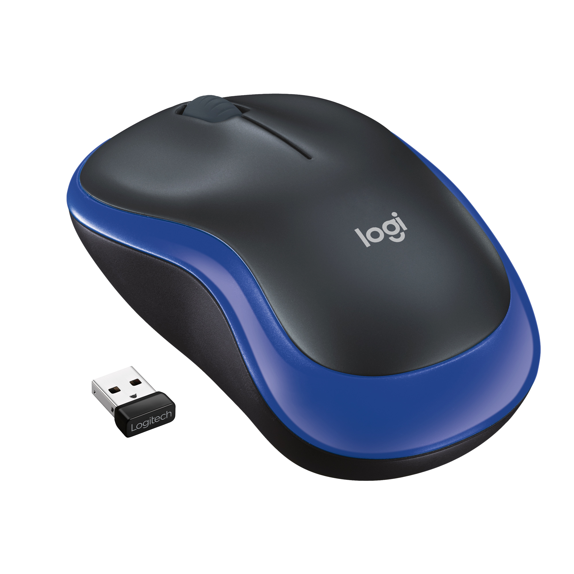 Logitech M185 Ratón Inalámbrico Azul