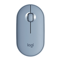 Logitech Pebble M350 Óptico Bluetooth Gris Azulado  Ratón