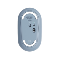 Logitech Pebble M350 Óptico Bluetooth Gris Azulado  Ratón