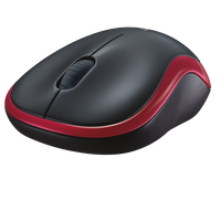 Logitech M185 Rojo  Ratón Inalámbrico Ambidiestro Sensor Óptico 1000 DPI Conectividad 24GHz Windows macOS