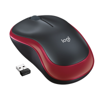 Logitech M185 Rojo  Ratón Inalámbrico Ambidiestro Sensor Óptico 1000 DPI Conectividad 24GHz Windows macOS