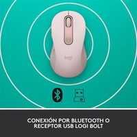 Logitech M650 Signature Grande Rosa  Ratón