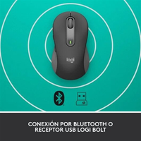 Logitech M650 Signature Mediano Grafito  Ratón