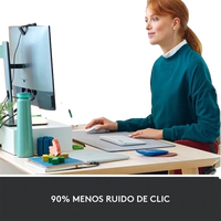 Logitech M650 Signature Mediano Blanco Ratón