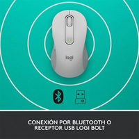 Logitech M650 Signature Mediano Blanco Ratón