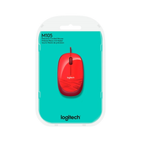 Logitech M105 rojo  Ratón