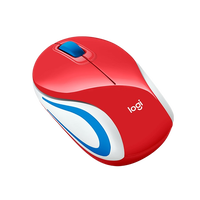Logitech M187 rojo Wireless  Ratón