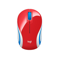 Logitech M187 rojo Wireless  Ratón