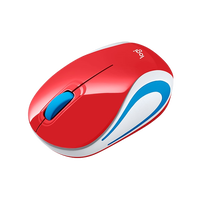 Logitech M187 rojo Wireless  Ratón