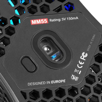 Mars Gaming MM55 Black RGB Ratón Mars Gaming MM55 Black RGB Ratón