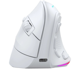 Mars Gaming MMSKW | Ratón Gaming Inalámbrico Vertical 8400 DPI White