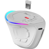 Mars Gaming MMSKW Ratón Gaming Inalámbrico Vertical 8400 DPI White Mars Gaming MMSKW Ratón Gaming Inalámbrico Vertical 8400 DPI White