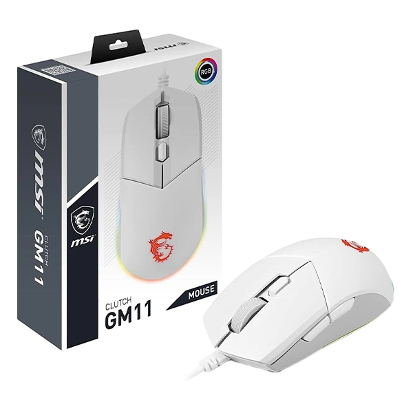 MSI Clutch GM11 White  Ratón MSI Clutch GM11 White  Ratón