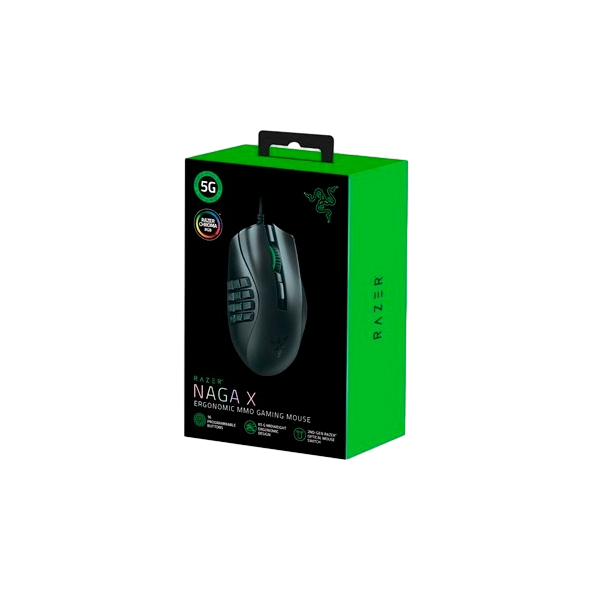 Razer Naga X USB Óptico 18000 DPI Ratón Razer Naga X USB Óptico 18000 DPI Ratón