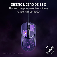 Razer Cobra Pokémon Gengar Edition  Ratón Gaming RGB Sensor Óptico 8500 DPI 58g