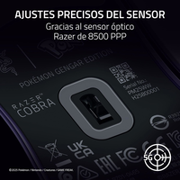 Razer Cobra Pokémon Gengar Edition  Ratón Gaming RGB Sensor Óptico 8500 DPI 58g