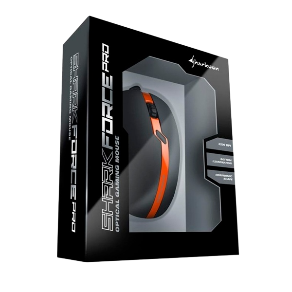 Sharkoon Force PRO USB 3200DPI Naranja  Ratón Sharkoon Force PRO USB 3200DPI Naranja  Ratón