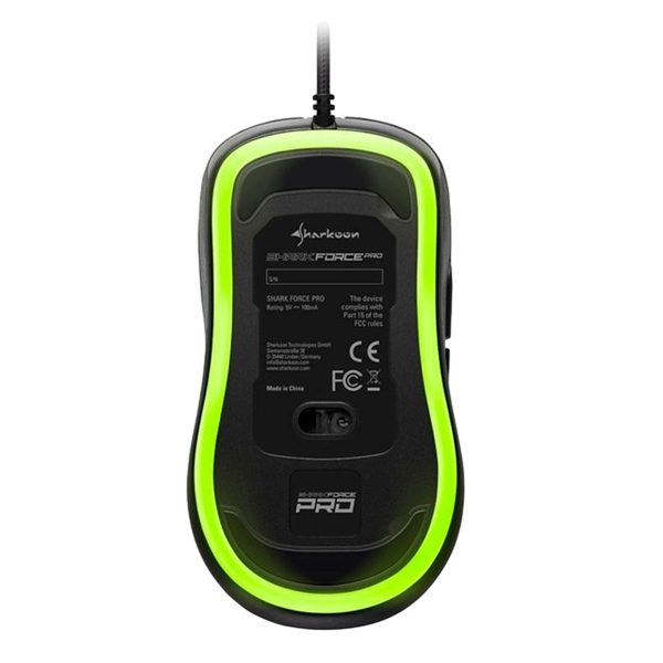 Sharkoon Force PRO USB 3200DPI Verde Ratón Sharkoon Force PRO USB 3200DPI Verde Ratón