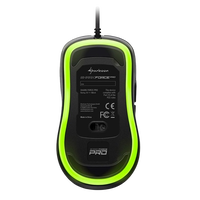 Sharkoon Force PRO USB 3200DPI Verde  Ratón