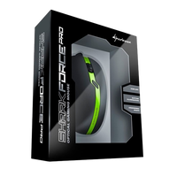 Sharkoon Force PRO USB 3200DPI Verde  Ratón