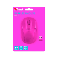 Trust Primo rosa neon wireless  Ratón