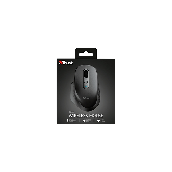 Trust Ozaa wirless recargable negro  Ratón Trust Ozaa wirless recargable negro  Ratón