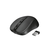 Trust Mydo Silent Click Óptico 1800DPI Negro  Ratón Inalámbrico