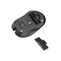 Trust Mydo Silent Click Óptico 1800DPI Negro  Ratón Inalámbrico