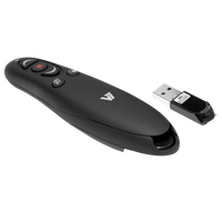 V7 WP100024G19EB Presentador inalámbrico Profesional con Láser rojo V7 WP100024G19EB Presentador inalámbrico Profesional con Láser rojo