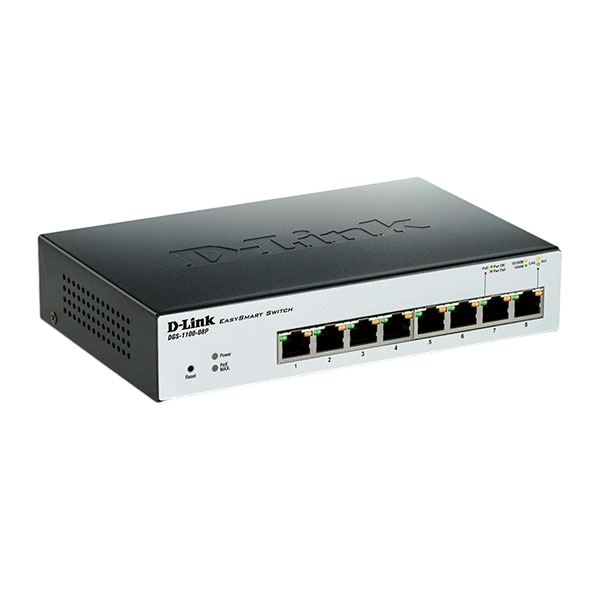 DLink DGS110008P 8 Puertos POE Gigabit Switch DLink DGS110008P 8 Puertos POE Gigabit Switch