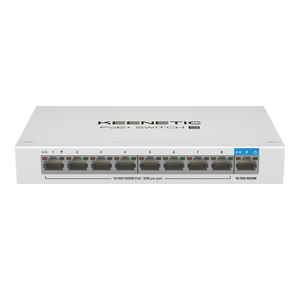 Keenetic PoE Switch 9 Switch 9 puertos Gigabit 8 PoE 120W Keenetic PoE Switch 9 Switch 9 puertos Gigabit 8 PoE 120W