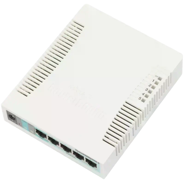 MikroTik CSS1065G1S Switch 5xGbE 4xPoE 1xSFP SwOS MikroTik CSS1065G1S Switch 5xGbE 4xPoE 1xSFP SwOS