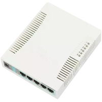 MikroTik CSS106-5G-1S | Switch 5xGbE 4xPoE 1xSFP SwOS