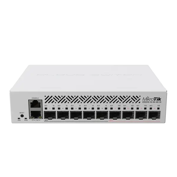 MikroTik CRS310 Switch 1xGbE 5xSFP 4xSFP 10G MikroTik CRS310 Switch 1xGbE 5xSFP 4xSFP 10G