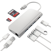 Satechi Adaptador USB TypeC MultiPort Gris  Adaptador