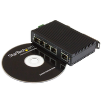 StarTechcom Ethernet 5P 10100 carril DIN  Switch