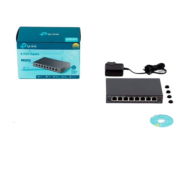 TPLink TLSG108E 8 Puertos GBLan VLAN QoS IGMP Switch TPLink TLSG108E 8 Puertos GBLan VLAN QoS IGMP Switch
