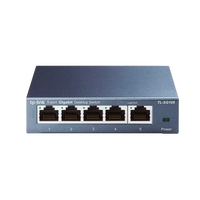 TPLink TLSG105 5 Puertos Gigabit metalico Switch TPLink TLSG105 5 Puertos Gigabit metalico Switch