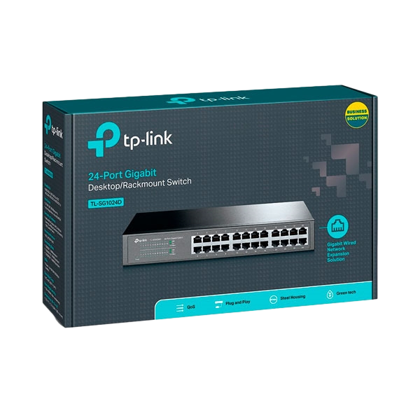 TPLink TLSG1024D 24 Puertos Gigabit  Switch TPLink TLSG1024D 24 Puertos Gigabit  Switch