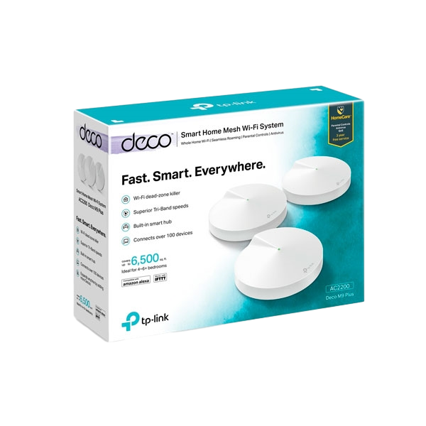 TPLink Deco M9 Pack x3 AC2200 Repetidor Mesh TPLink Deco M9 Pack x3 AC2200 Repetidor Mesh