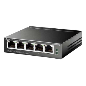 TPLink 5 Puertos Gigabit PoE 65W Switch TPLink 5 Puertos Gigabit PoE 65W Switch