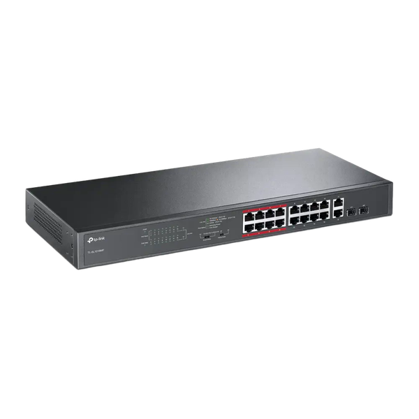 TPLink TLSL1218MP Switch 16P PoE 250W 2SFP TPLink TLSL1218MP Switch 16P PoE 250W 2SFP