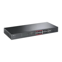 TPLink TLSL1218MP Switch 16P PoE 250W 2SFP TPLink TLSL1218MP Switch 16P PoE 250W 2SFP