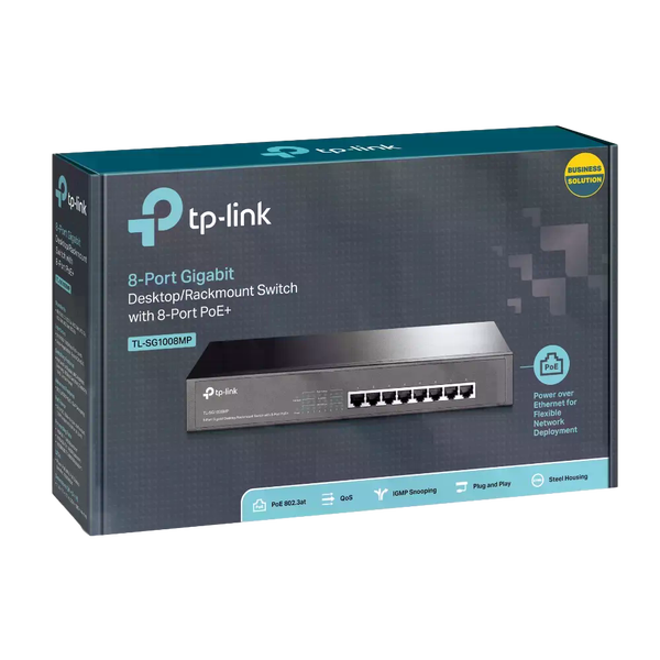 TPLink TLSG1008MP Switch 8P PoE 120W Gigabit TPLink TLSG1008MP Switch 8P PoE 120W Gigabit
