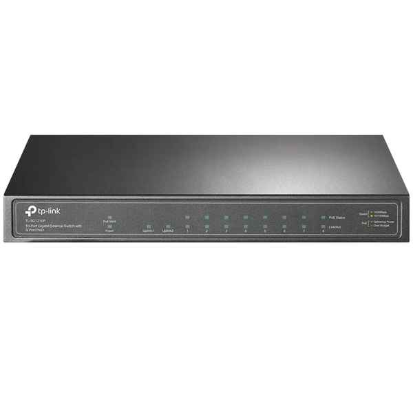 TPLink TLSG1210P Switch 8P PoE 2SFP 63W TPLink TLSG1210P Switch 8P PoE 2SFP 63W