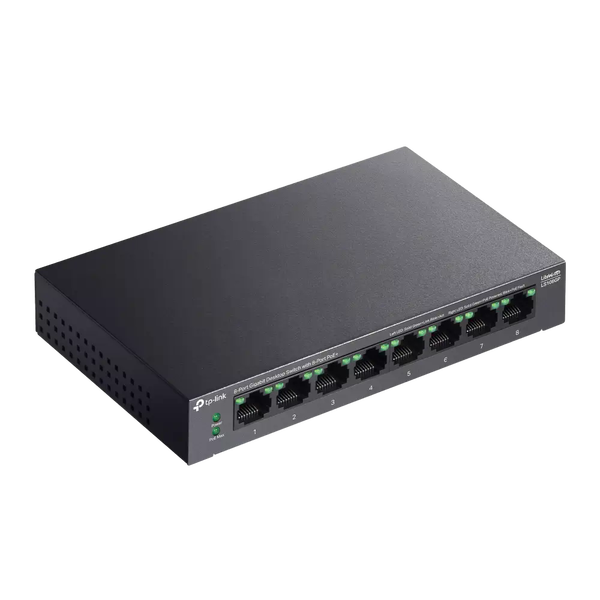 TPLink LS108GP Switch 8P PoE 65W Gigabit TPLink LS108GP Switch 8P PoE 65W Gigabit