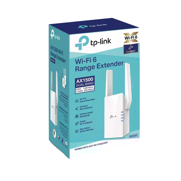 TPLink RE505X Extensor WiFi 6 AX1500 TPLink RE505X Extensor WiFi 6 AX1500
