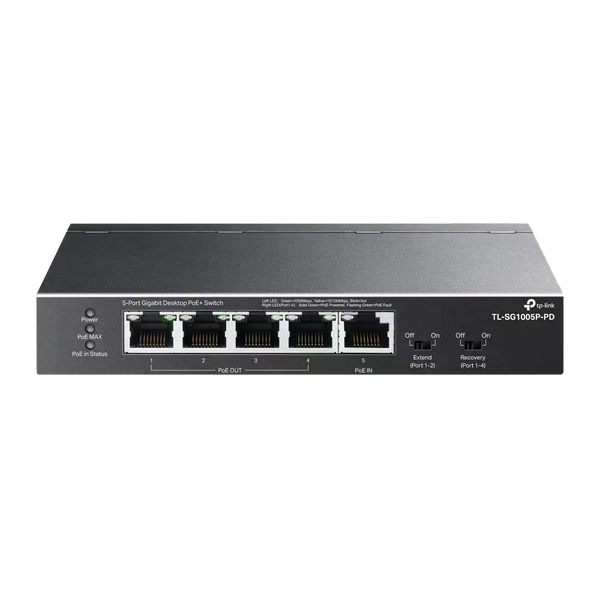 TPLink TLSG1005PPD Switch 5P PoE Passthrough TPLink TLSG1005PPD Switch 5P PoE Passthrough